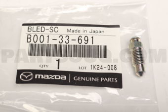 B00133691 SCREW,BLEEDER