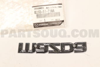 B25D51710A ORNAMENT,MAKER NAME-REAR
