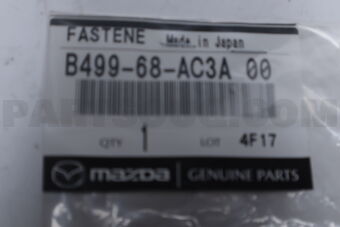 B49968AC3A00 Mazda FASTENER