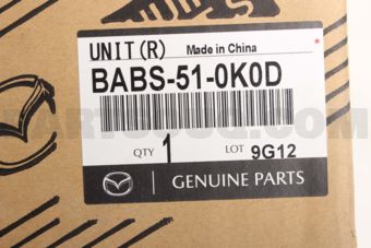 BABS510K0D Mazda UNIT(R),HEAD LAMP