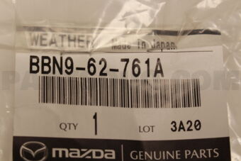 BBN962761A WEATHERSTRIP,LIFT GATE