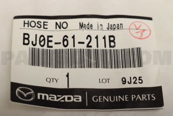 BJ0E61211B HOSE NO.1,WATER