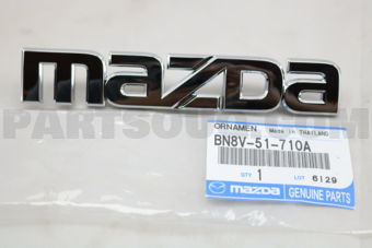 BN8V51710A ORNAMENT,MAKER NAME-REAR
