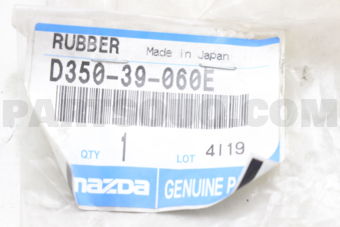 D35039060E RUBBER NO.3,ENG.MTG