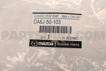 DA6J50103 COVER(R),FRONT BUMPE