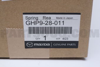 GHP928011 Mazda SPRING,COIL-REAR