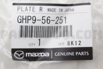 GHP956251 Mazda PLATE(R),SEAL