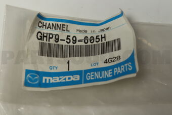 GHP959605H CHANNEL(L),GLASS