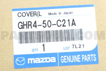 GHR450C21A COVER(L),HOLE-LAMP