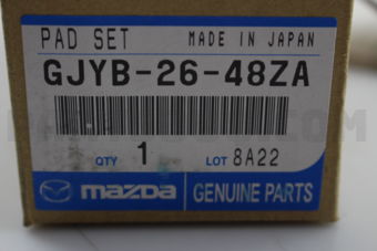 GJYB2648ZA PAD SUB SET,RR CALIPER