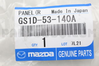 GS1D53140A PANEL(R),SHROUD-SIDE