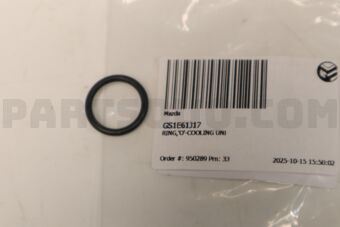 GS1E61J17 RING, O -COOLING UNI