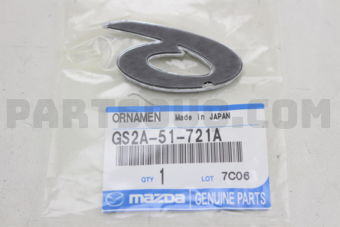 GS2A51721A ORNAMENT,CAR NAME-REAR