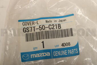 GS7T50C21B COVER(L),HOLE-LAMP