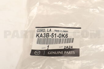 KA3B510K6 CORD,LAMP HEAD