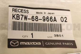 KB7W68966A02 RECESS,LIFT GATE TRI
