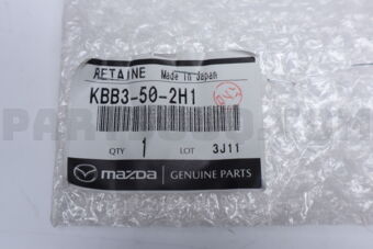 KBB3502H1 RETAINER(R),REAR BUM