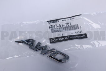 KD4751781 Mazda ORNAMENT,AWD