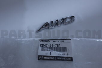 KD4751781 Mazda ORNAMENT,AWD