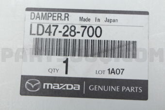 LD4728700 DAMPER,REAR