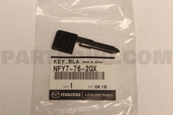 NFY7762GX KEY,BLANK-PRIMARY