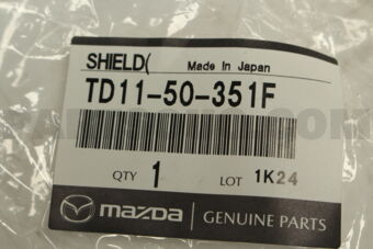 TD1150351F SHIELD(L),SPLASH-R.B