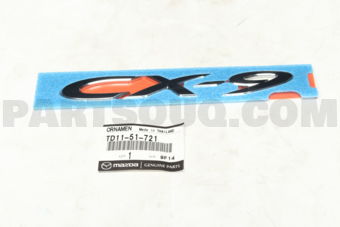 TD1151721 ORNAMENT,CAR NAME-REAR