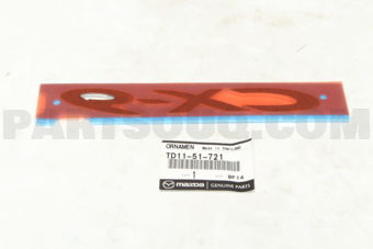 TD1151721 ORNAMENT,CAR NAME-REAR
