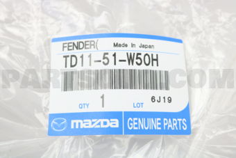 TD1151W50H FENDER(R),OVER-RR
