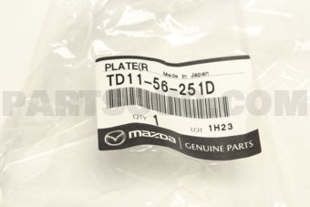 TD1156251D PLATE(R),SEAL