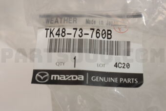 TK4873760B Mazda WEATHERSTRIP(L)