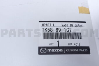 TK58691G7 Mazda GLASS &amp; HOLDER(L),MI