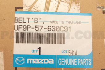 UF9P57630C91 BELT B ,PRETENSIONER