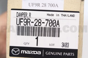 UF9R28700A DAMPER,REAR
