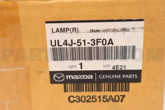 UL4J513F0A Mazda TRUNK LAMP RH