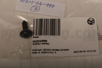 W20164999 SCREW,TAPPING