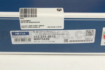 3123210013 AIR FILTER-3E90/E92/X1E84