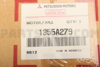 1355A279 MOTOR,COOLING FAN,LH(120W)