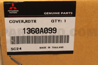 1360A099 COVER,RADIATOR UNDER