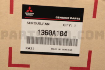 1360A104 SHROUD,COOLING FAN