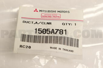 1505A781 DUCT,AIR CLEANER TO