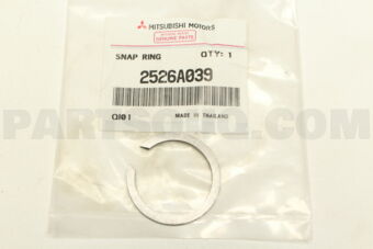 2526A039 SNAP RING,M/T POWER TRAIN