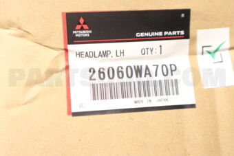 26060WA70P Mitsubishi HEADLAMP ASSY,LH