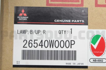 26540W000P LAMP ASSY,BACKUP,RH