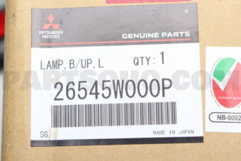 26545W000P LAMP ASSY,BACKUP,LH