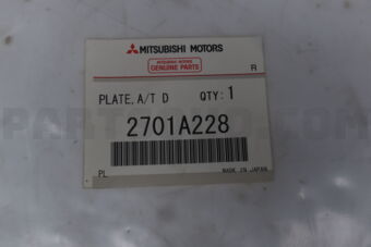 2701A228 Mitsubishi PLATE,A/T DRIVE