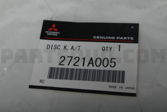 2721A005 DISC KIT,A/T REV CLUTCH