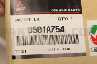3501A754 SW,RR DIFF LOCK POSI