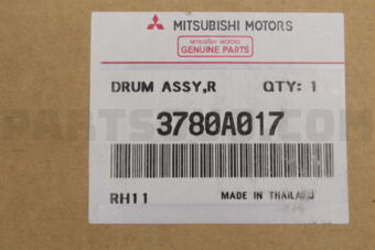 3780A017 DRUM ASSY,RR BRAKE