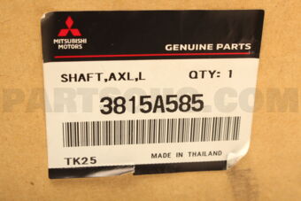 3815A585 Mitsubishi SHAFT AS,FR AXLE DRI